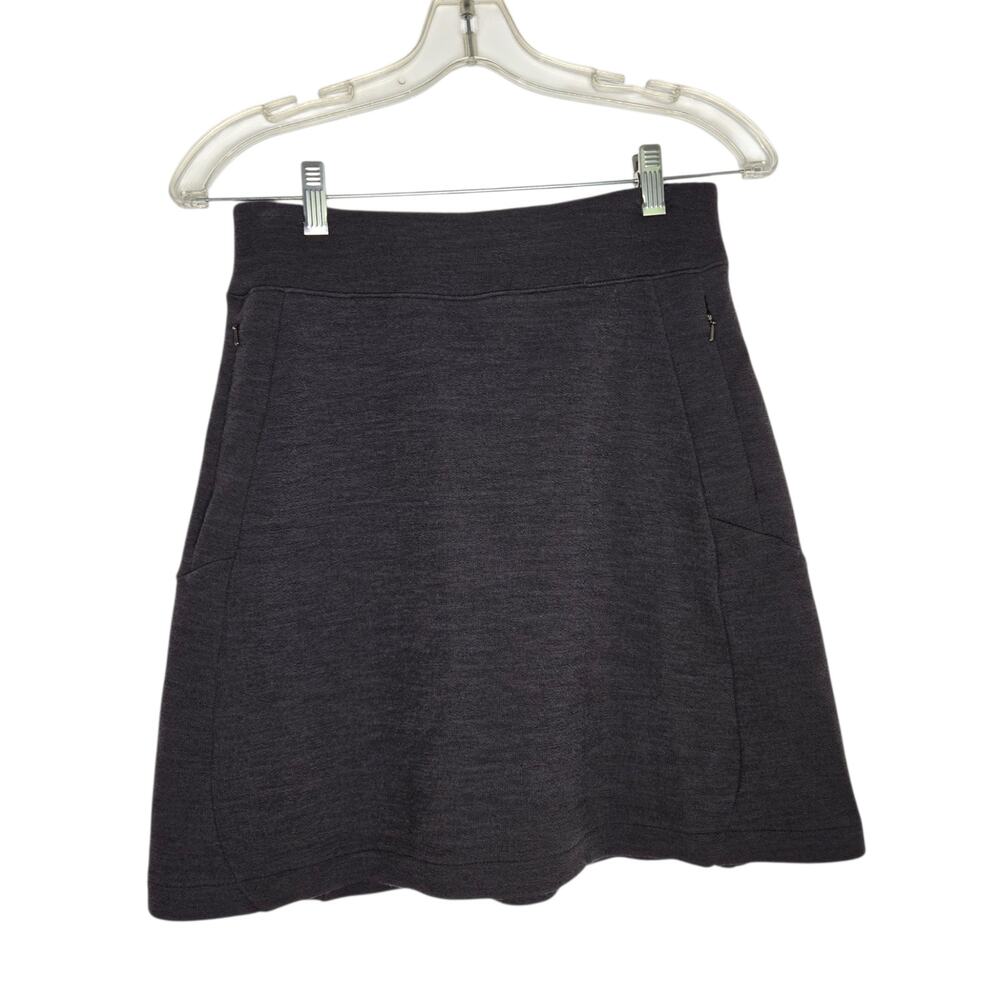 Ibex Womens Izzi Skirt Merino Wool A-Line Pockets Granola Elastic Waist Gorp XS